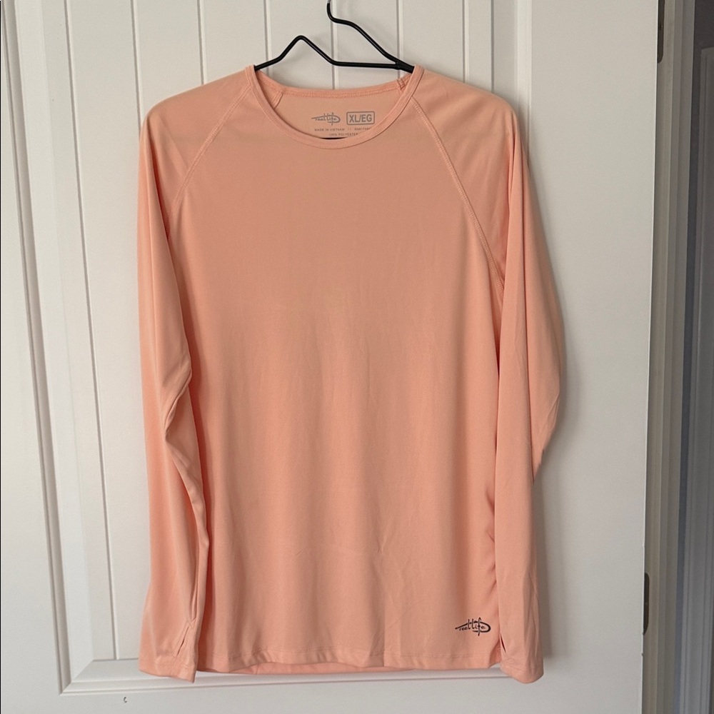 Reel Life Women’s XL UV Protection Salmon Long Sleeve Shirt